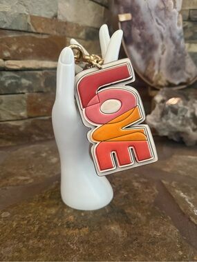 Coach Keith Haring LOVE Key Chain Bag Charm  New